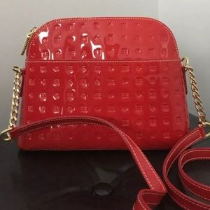 Arcadia NWOT Patent Leather Red Crossbody